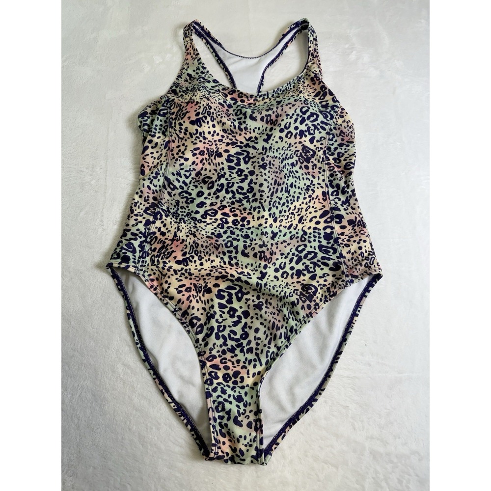 Nicole Miller Studio One-Piece Women Medium Multicolor Excellent Leopard‎